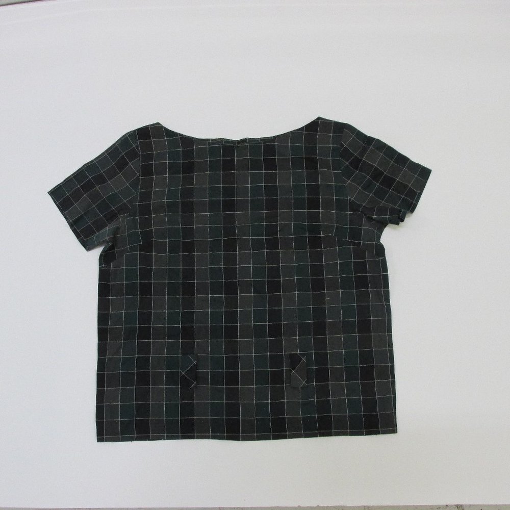 1950s Vintage Sather Gate Apparel Tunic-style Plaid Top